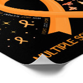 Poster Porter Orange pour Mon Papa Sclérose Multiples (Coin)