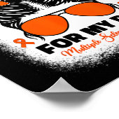 Poster Porter Orange Pour Mon Père Ms Multiple Sclerosis (Coin)