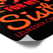 Poster Porter Orange Pour Soeur Leucémie (Coin)