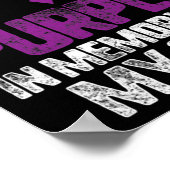 Poster Porter Purpleen Mémoire De Mon Fils Surdose Acadéè (Coin)