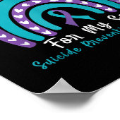 Poster Porter Turquoise & Violet Pour Le Fils Prévent (Coin)