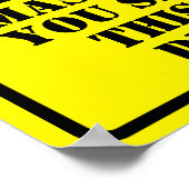 Poster Porter un message de masque (Coin)