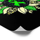 Poster Porter Vert Tournesol Rein Sensibilisation à la ma (Coin)