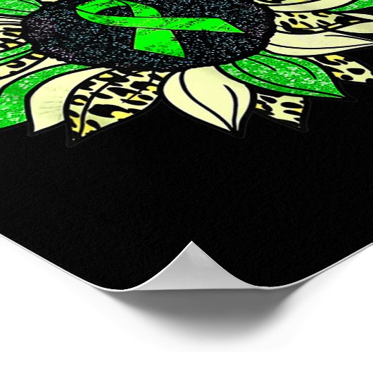 Poster Porter Vert Tournesol Rein Sensibilisation à la ma (Coin)