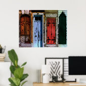 Poster Portes Alignées (Bureau à domicile)