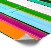 Poster Portes de garage colorées (Coin)