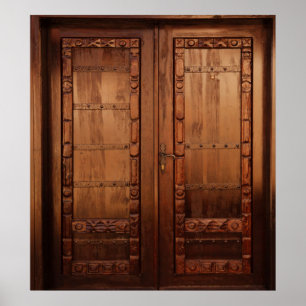 Poster Portes en bois