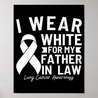 Poster Portez du blanc pour la sensibilisation au cancer