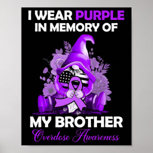 Poster Portez du violet pour mon frère Mois de sensibilis