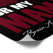 Poster Portez La Bourgogne Pour Ma Mama Cerveau Aneurie S (Coin)