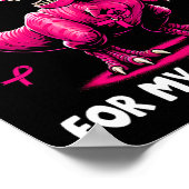 Poster Portez Le Rose Pour Ma Grande-Mère T-rex Dinosaure (Coin)