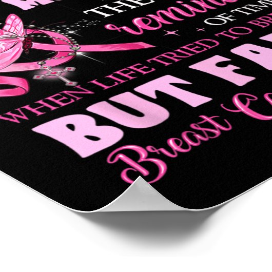 Poster Portez Le Rose Pour Moi Mes cicatrices Mais Échec (Coin)