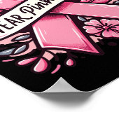 Poster Portez Le Rose Pour Moi Sensibilisation au cancer  (Coin)