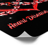 Poster Portez le rouge pour la sensibilisation aux maladi (Coin)