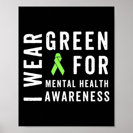 Poster Portez Le Vert Pour Le Mois De Sensibilisation À L (Devant)