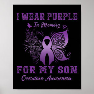 Poster Portez Le Violet En Mémoire Pour Mon Fils Adjudica