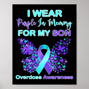 Poster Portez Le Violet En Mémoire Pour Mon Fils Adjudica