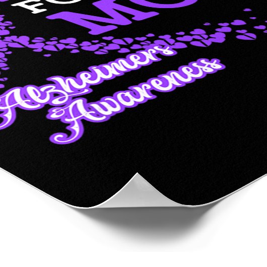 Poster Portez le violet pour ma mère Groupe de sensibilis (Coin)
