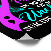 Poster Portez Le Violet Turquoise En Mémoire De Mon Oncle (Coin)