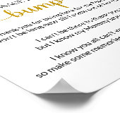 Poster Portez-lui un message de l'affiche de la bosse (Coin)