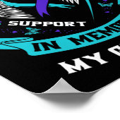 Poster Portez Turquoise Et Violet Pour Mon Grand-Mère Sui (Coin)