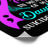 Poster Portez Turquoise Violet En Mémoire De Mon Suicide (Coin)