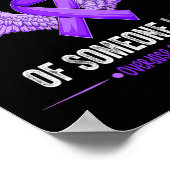 Poster Portez Violet En Mémoire De Quelqu'Un Que J'Aime S (Coin)