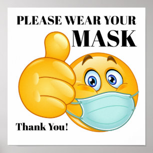 POSTER PORTEZ VOTRE MASQUE