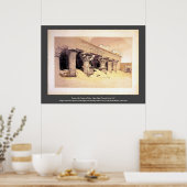 Poster Portico du Temple d'Edfou Roberts/Haghe Art (Cuisine)