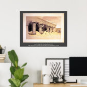 Poster Portico du Temple d'Edfou Roberts/Haghe Art (Bureau à domicile)