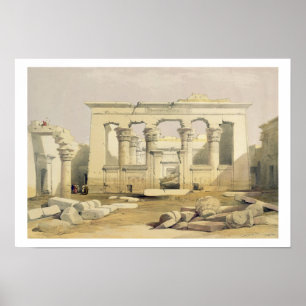 Poster Portique du temple de Kalabshah, de "Egypte