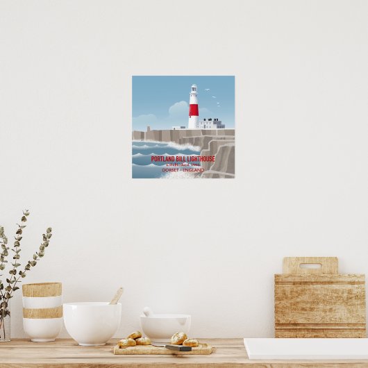 Poster Portland Bill Lighthouse (Cuisine)