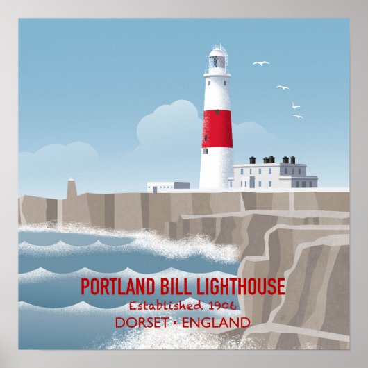 Poster Portland Bill Lighthouse (Devant)