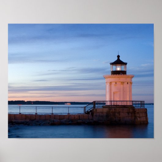 Poster Portland Breakwater Light (Bug Light) 11x14 Imprim (Devant)
