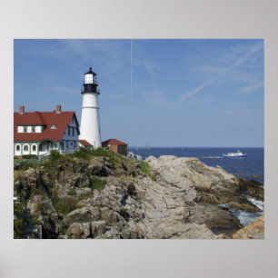 Poster Portland Head Light, Cape Elizabeth, Maine,