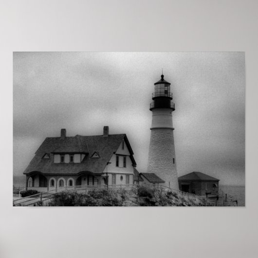 Poster Portland Head Light, Cape Elizabeth ME Canvas Prin (Devant)