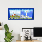 Poster Portland Head Light FALL ET HIVER 3 UTILISER CELUI (Bureau à domicile)