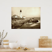 Poster Portland Head Light vers 1890 (Cuisine)