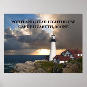 Poster Portland Head Lighthouse Cape Elizabeth Maine
