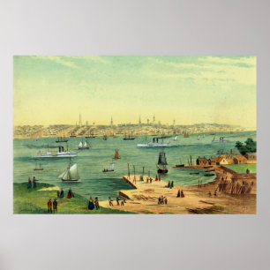 Poster Portland, Maine 1854
