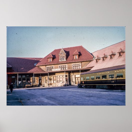 Poster Portland, Maine Grand Trunk Station 1964 (Devant)