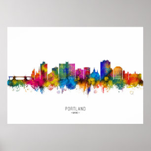 Poster Portland Maine Toit