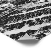 Poster Portland, OR Vue aérienne du pont Hawthorne (Coin)