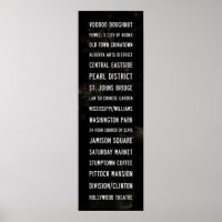 Portland Oregon Art typographique