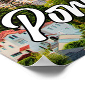 Poster Portland, Oregon, Au coucher du soleil (Coin)