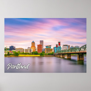 Poster Portland, Oregon, États-Unis