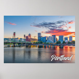 Poster Portland, Oregon, États-Unis