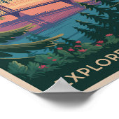 Poster Portland Oregon Mount Hood Travel Art Vintage (Coin)