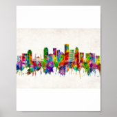 Poster Portland Oregon Skyline (Devant)