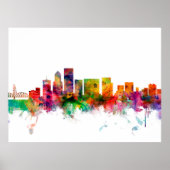 Poster Portland Oregon Skyline (Devant)